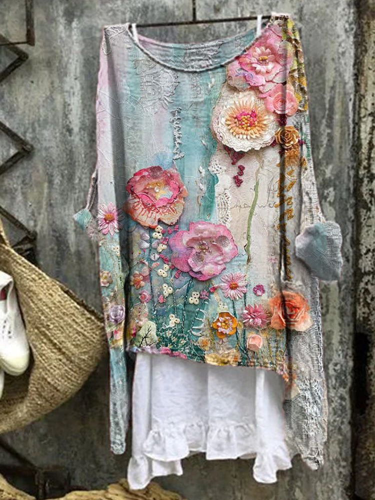 Seliane™ - Artistic Print Blouse