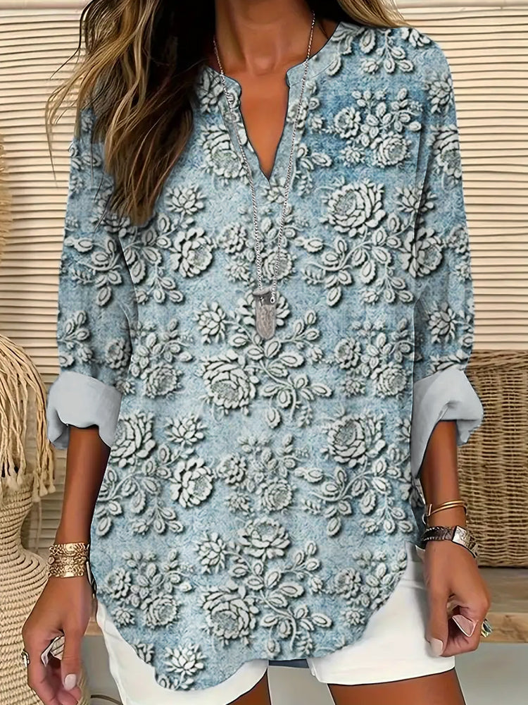 Marvella™ - Petal Mist Printed Blouse