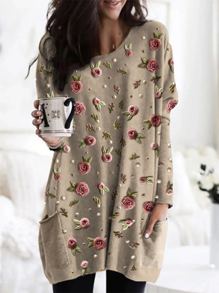 Romiselle™ - Rose Printed Tunic